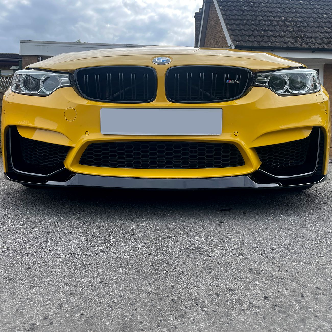 BMW F80 M3 F82 F83 M4 CS Style Gloss Black Front Splitter 14-20-Carbon Factory