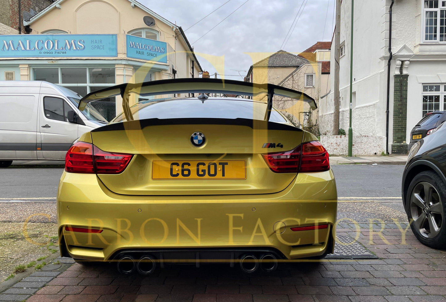 BMW F80 M3 F82 F83 M4 Carbon Fibre Boot Spoiler GTS V Style 14-20 by Carbon Factory-Carbon Factory