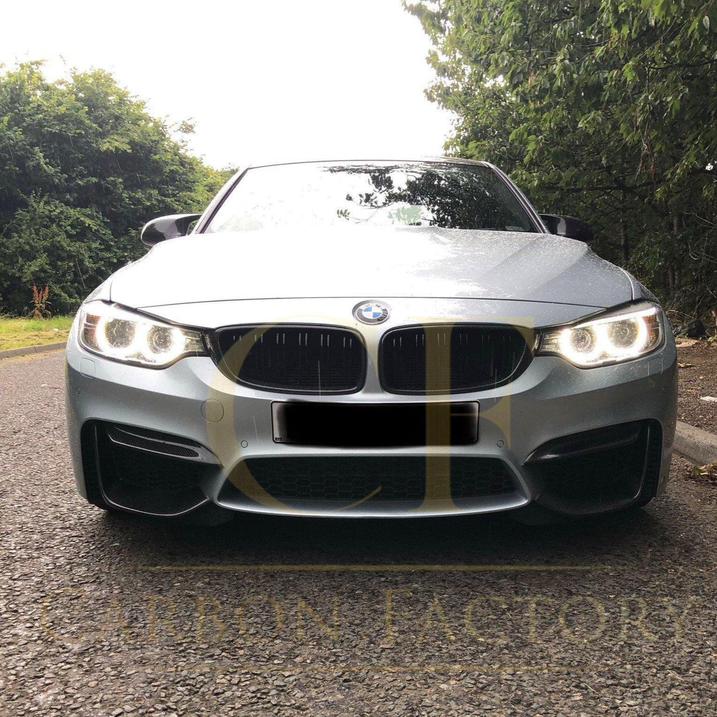 BMW F80 M3 F82 F83 M4 Competition Style Carbon Fibre Front Bumper Trims 14-20-Carbon Factory