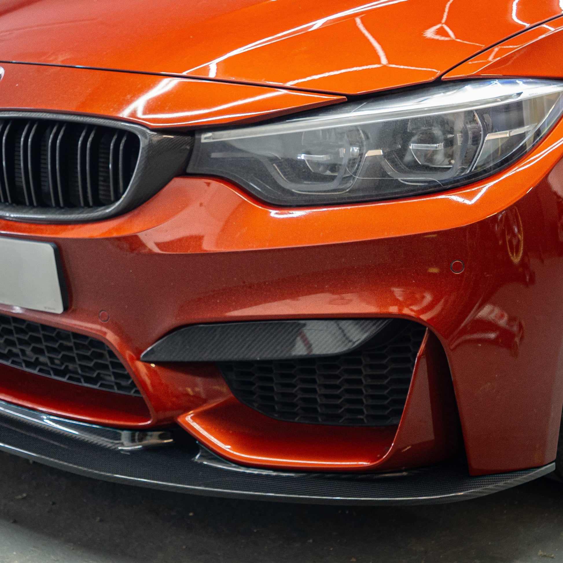 BMW F80 M3 F82 F83 M4 GT4 Style Pre-preg Carbon Fibre Front Splitter 14-20-Carbon Factory