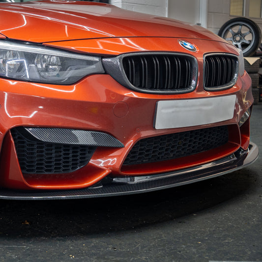 BMW F80 M3 F82 F83 M4 GT4 Style Pre-preg Carbon Fibre Front Splitter 14-20-Carbon Factory