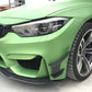 BMW F80 M3 F82 F83 M4 MAD Style Carbon Fibre Front Canards 14-20-Carbon Factory