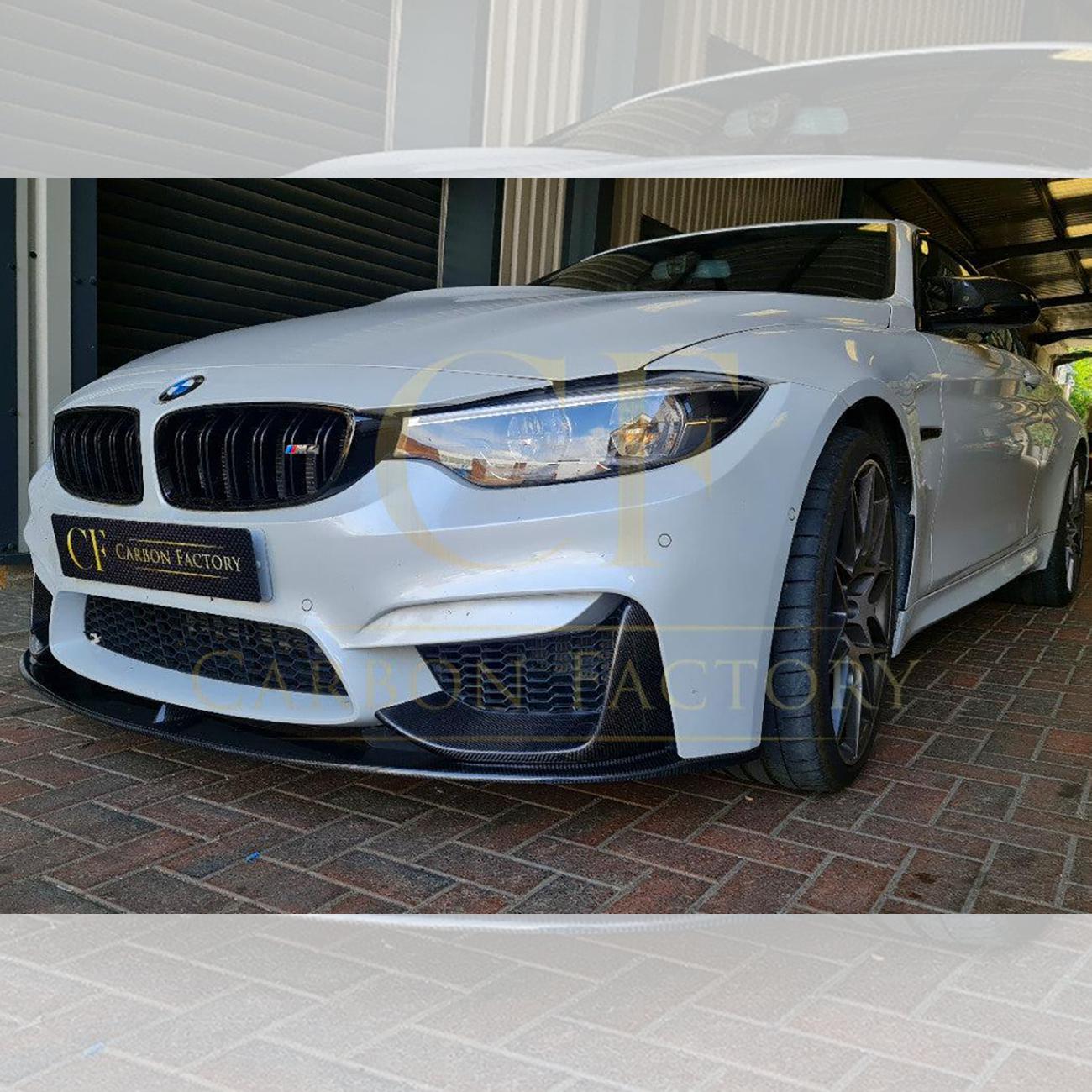 BMW F80 M3 F82 F83 M4 MP Style Carbon Fibre Front Splitter 14-20 (3 Pieces design) by Carbon Factory-Carbon Factory