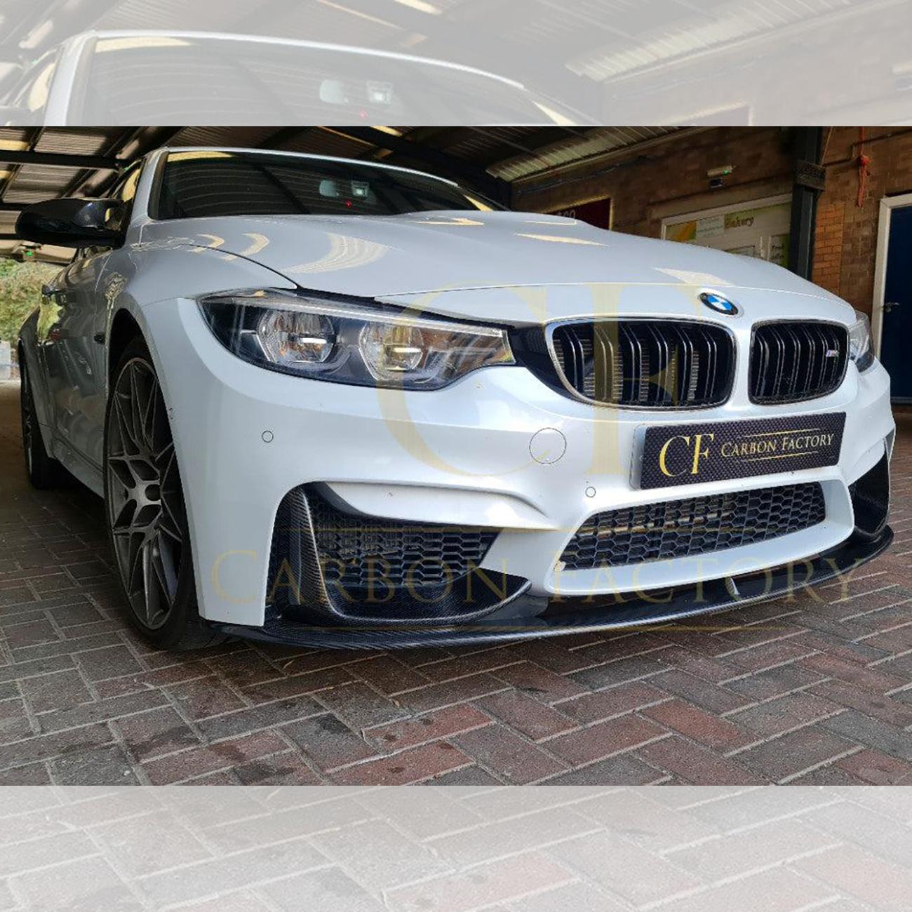 BMW F80 M3 F82 F83 M4 MP Style Carbon Fibre Front Splitter 14-20 (3 Pieces design) by Carbon Factory-Carbon Factory