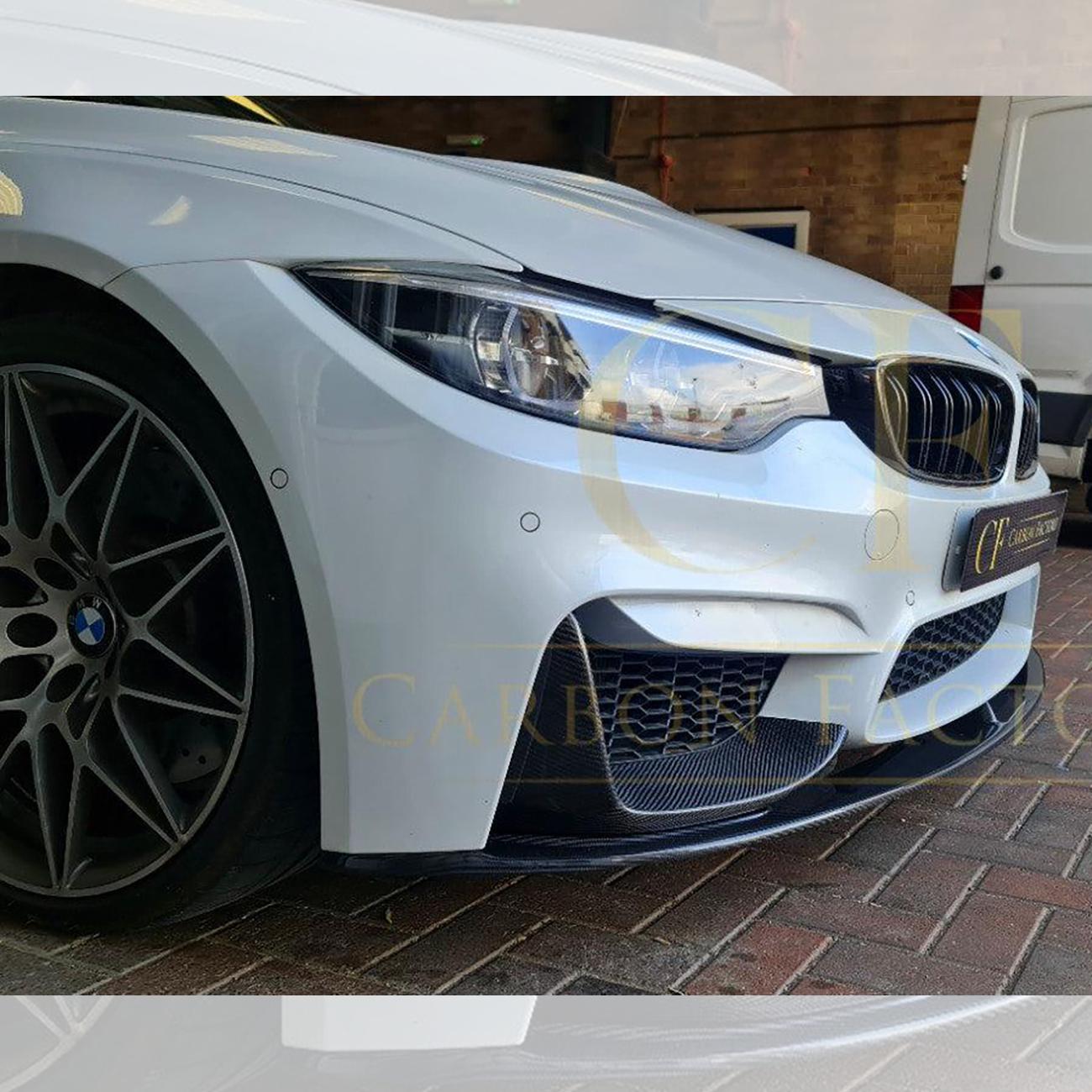 BMW F80 M3 F82 F83 M4 MP Style Carbon Fibre Front Splitter 14-20 (3 Pieces design) by Carbon Factory-Carbon Factory