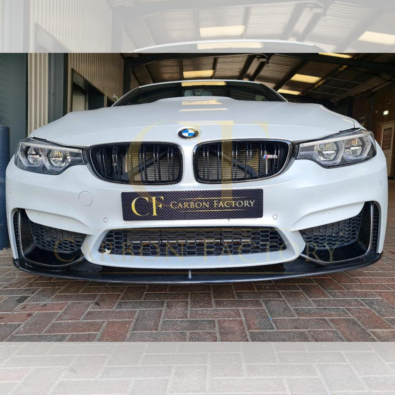 BMW F80 M3 F82 F83 M4 MP Style Carbon Fibre Front Splitter 14-20 (3 Pieces design) by Carbon Factory-Carbon Factory