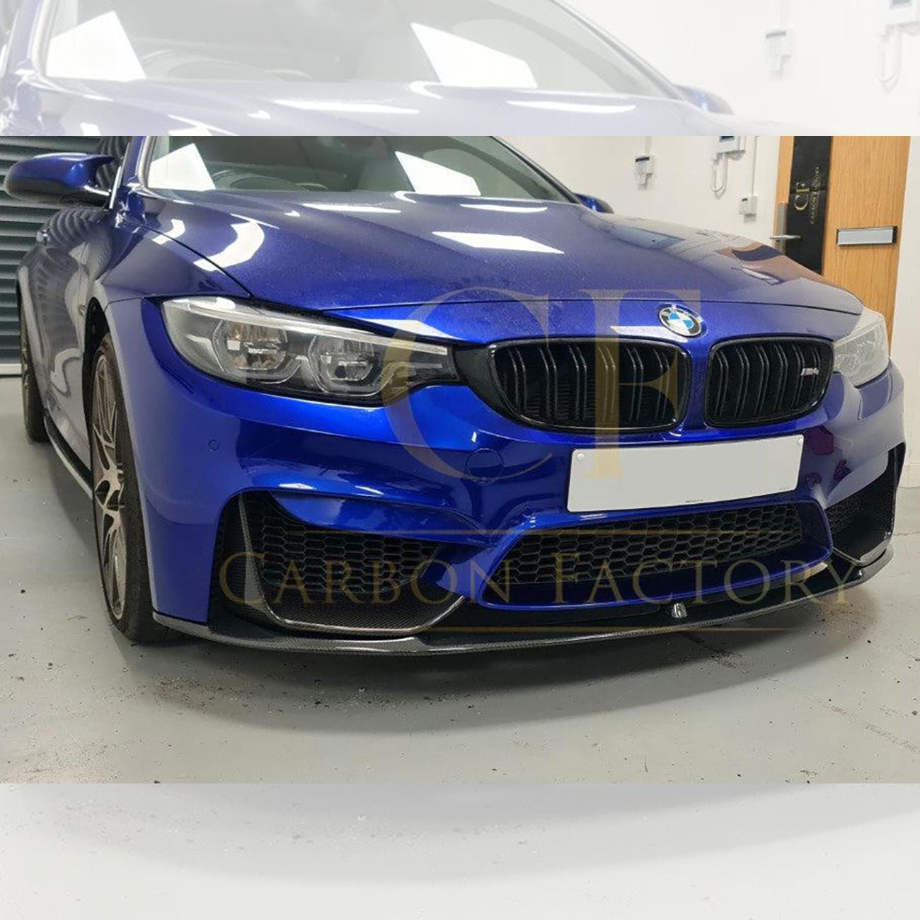 BMW F80 M3 F82 F83 M4 MP Style Carbon Fibre Front Splitter 14-20 (3 Pieces design) by Carbon Factory-Carbon Factory