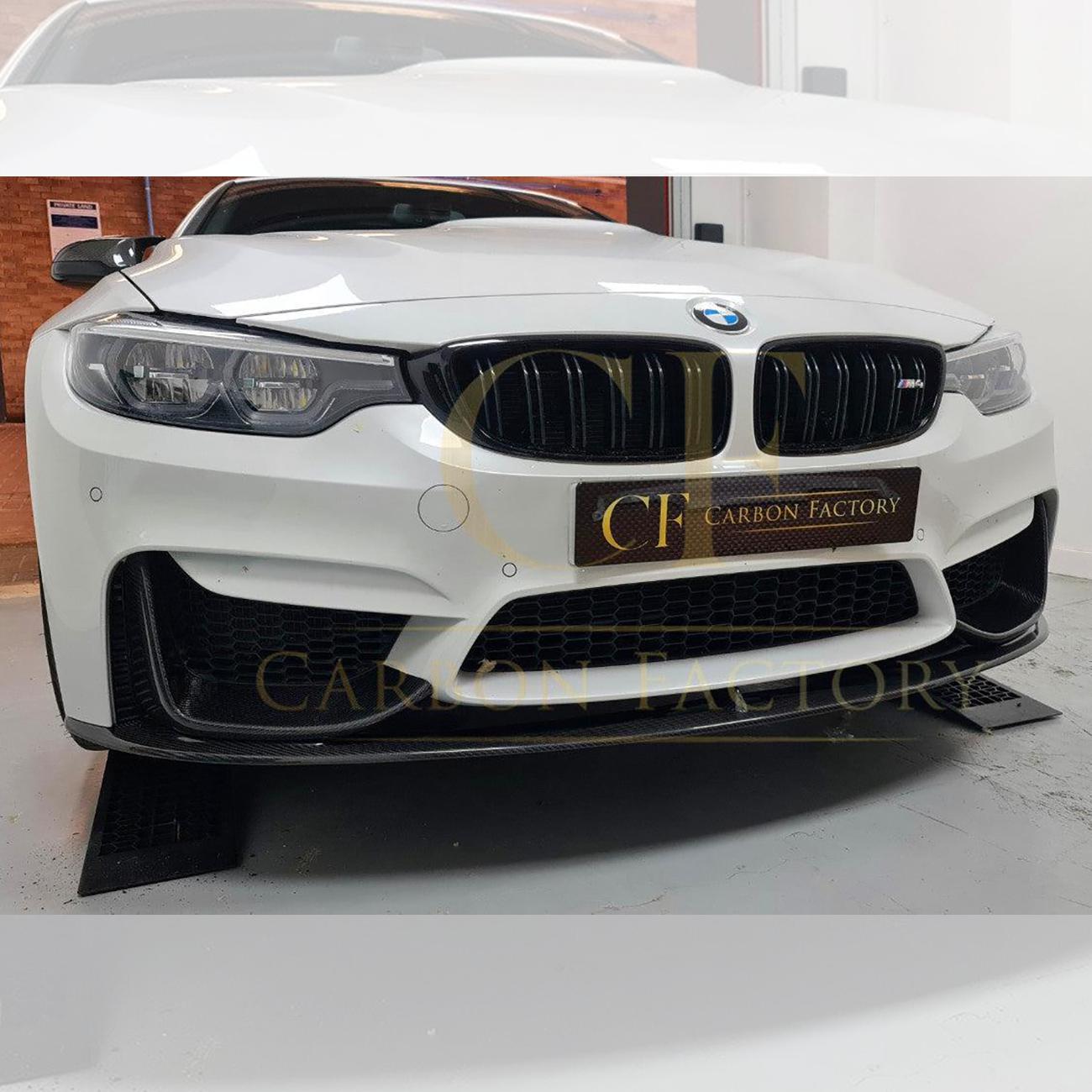 BMW F80 M3 F82 F83 M4 MP Style Carbon Fibre Front Splitter 14-20 (3 Pieces design) by Carbon Factory-Carbon Factory