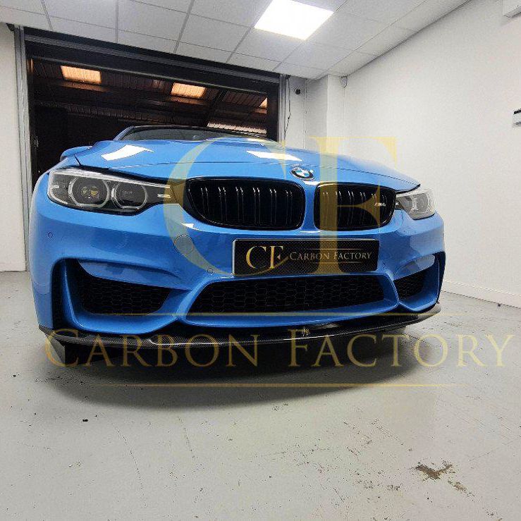 BMW F80 M3 F82 F83 M4 MP Style Carbon Fibre Front Splitter Bottom 14-20 by Carbon Factory-Carbon Factory