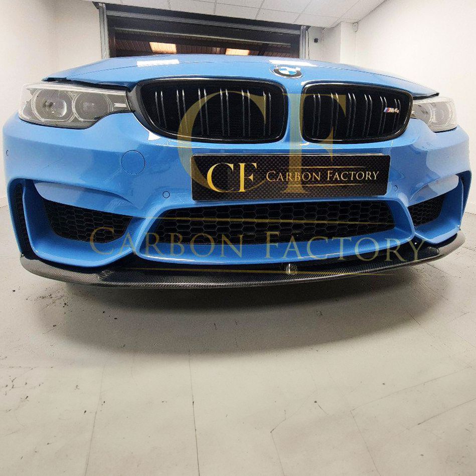 BMW F80 M3 F82 F83 M4 MP Style Carbon Fibre Front Splitter Bottom 14-20 by Carbon Factory-Carbon Factory