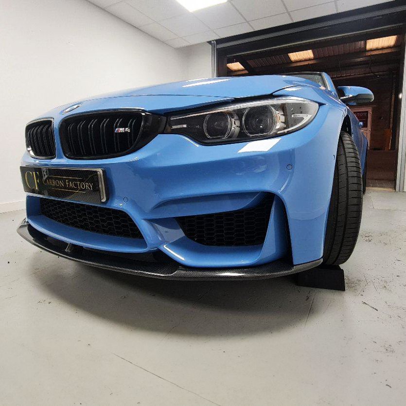 BMW F80 M3 F82 F83 M4 MP Style Carbon Fibre Front Splitter Bottom 14-20 by Carbon Factory-Carbon Factory