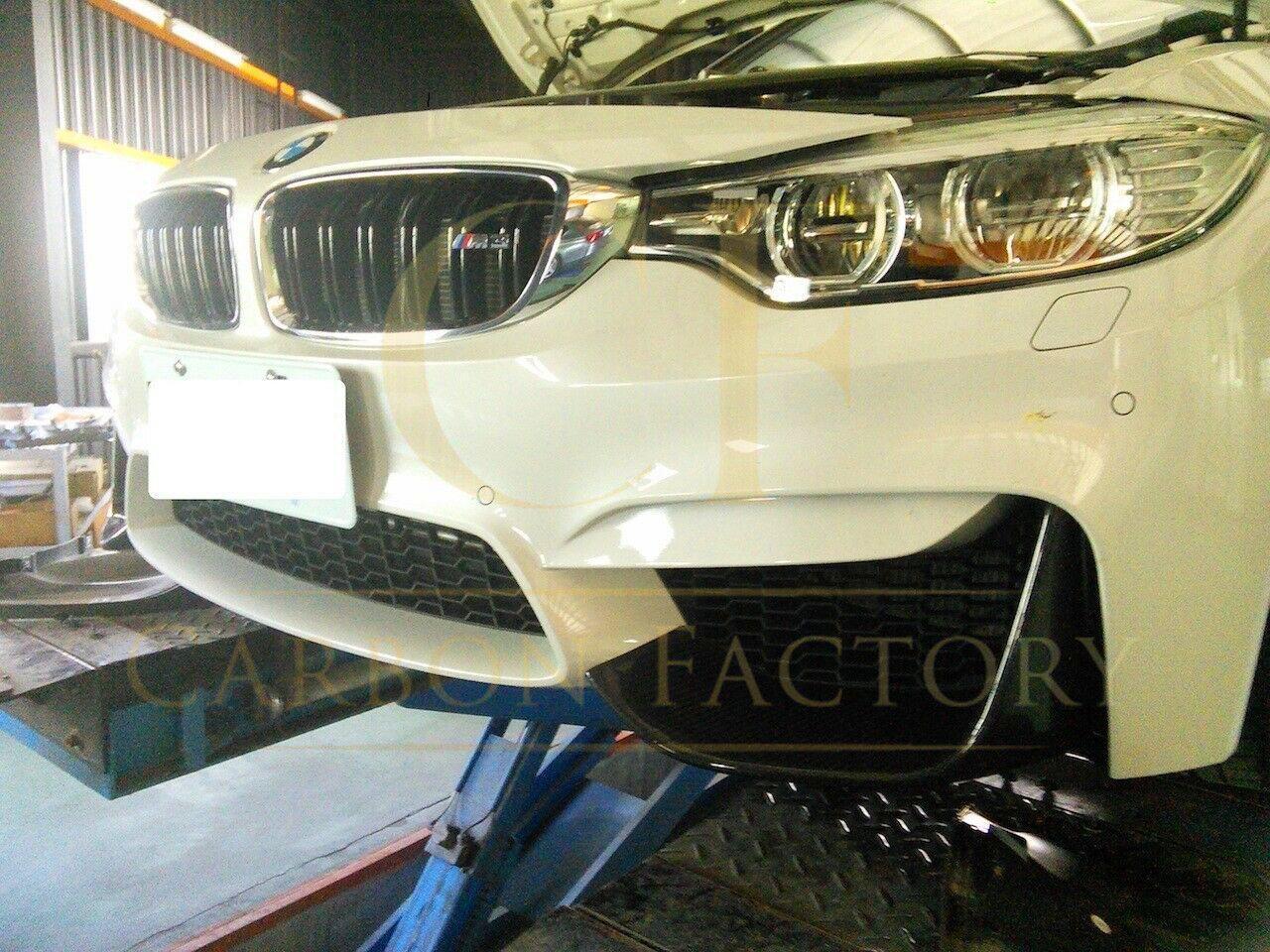 BMW F80 M3 F82 F83 M4 MP Style Carbon Fibre Front Splitter Covers 14-20 by Carbon Factory-Carbon Factory