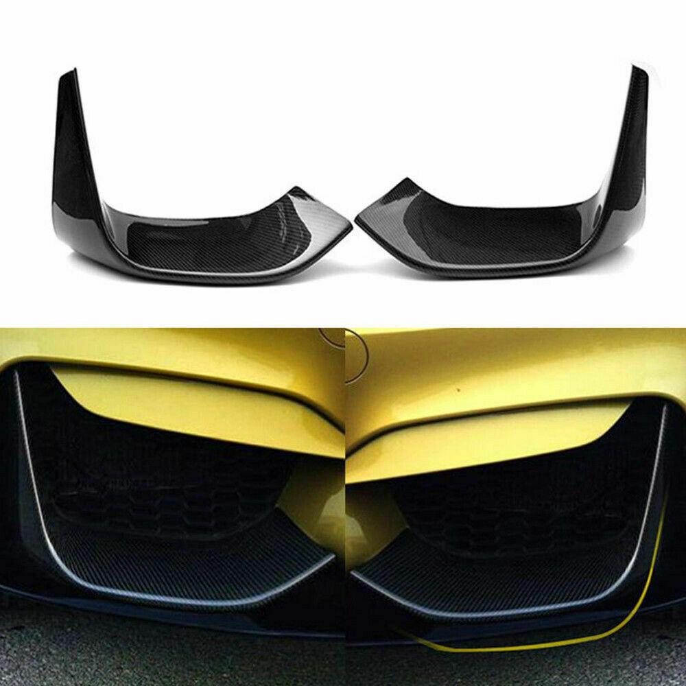 BMW F80 M3 F82 F83 M4 MP Style Carbon Fibre Front Splitter Covers 14-20-Carbon Factory