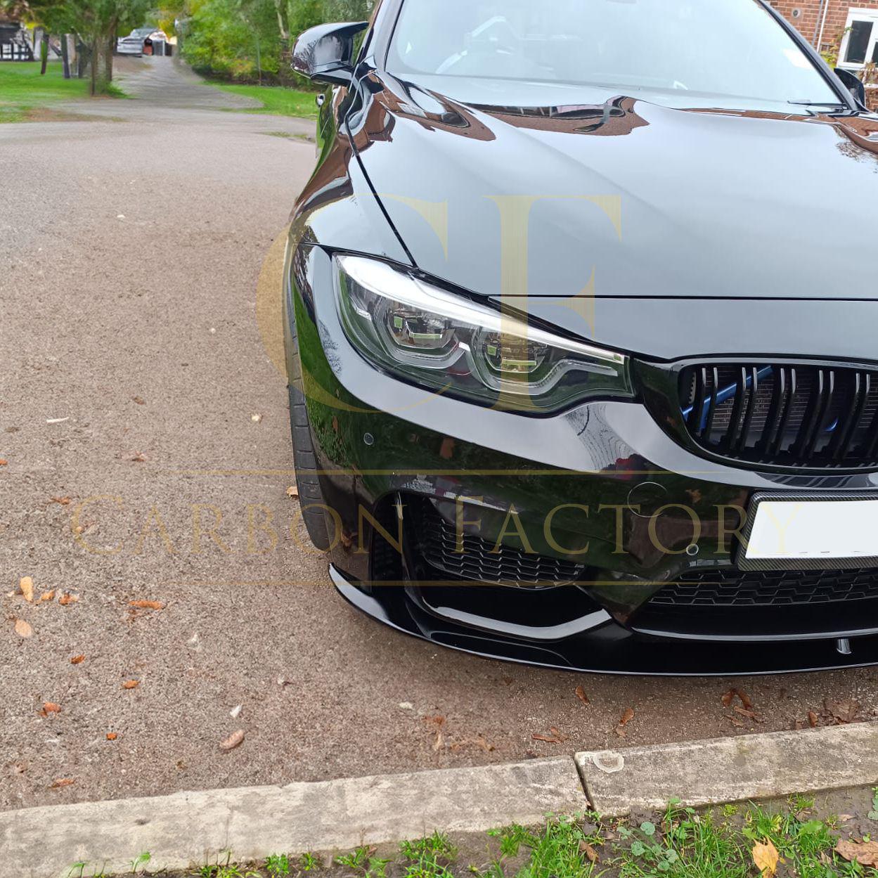 BMW F80 M3 F82 F83 M4 MP Style Gloss Black Front Splitter 14-20 by Carbon Factory-Carbon Factory