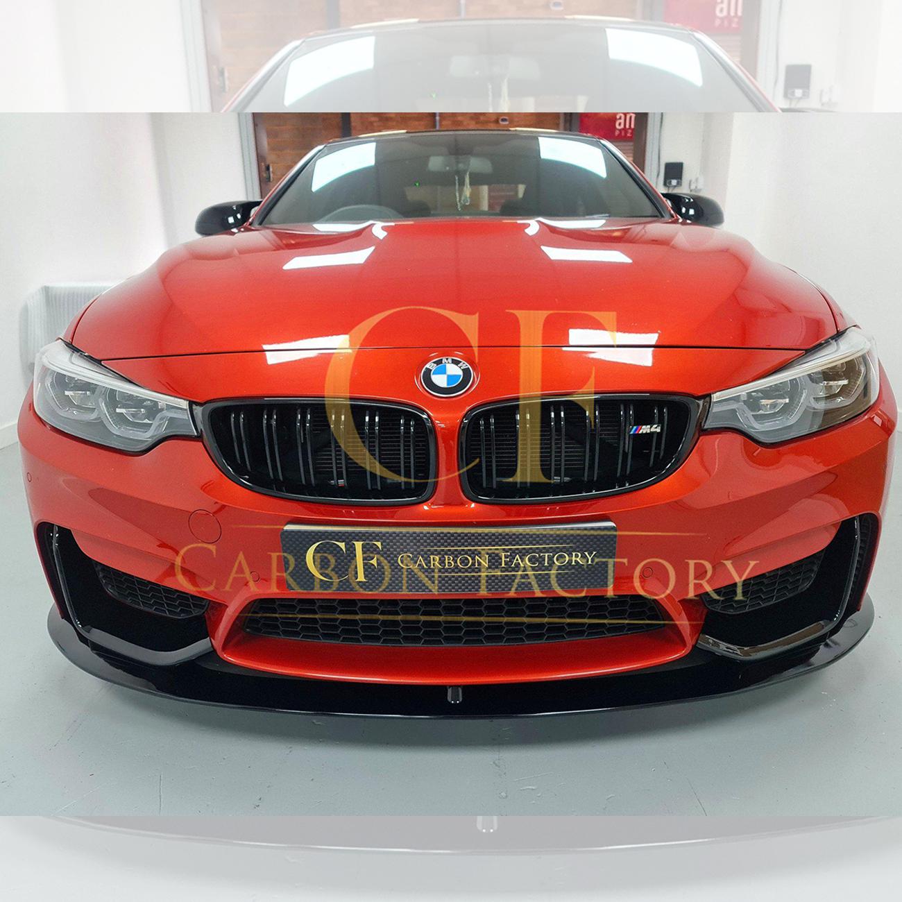 BMW F80 M3 F82 F83 M4 MP Style Gloss Black Front Splitter 14-20 by Carbon Factory-Carbon Factory