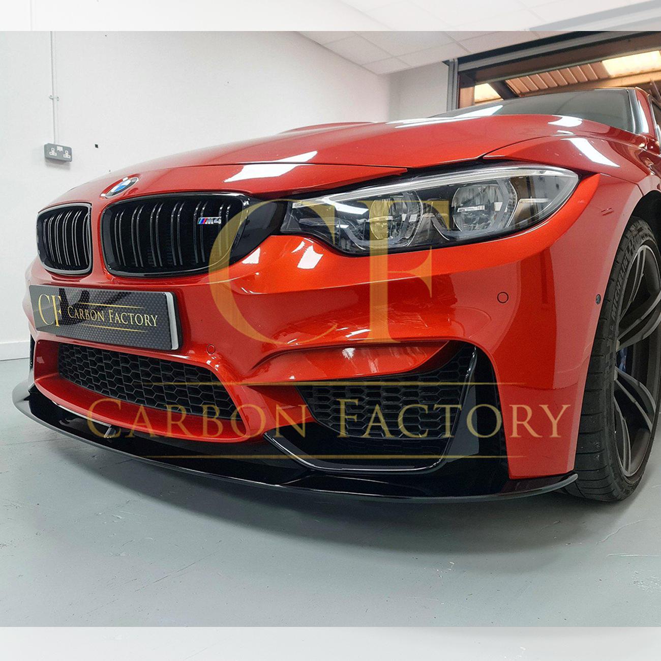 BMW F80 M3 F82 F83 M4 MP Style Gloss Black Front Splitter 14-20 by Carbon Factory-Carbon Factory