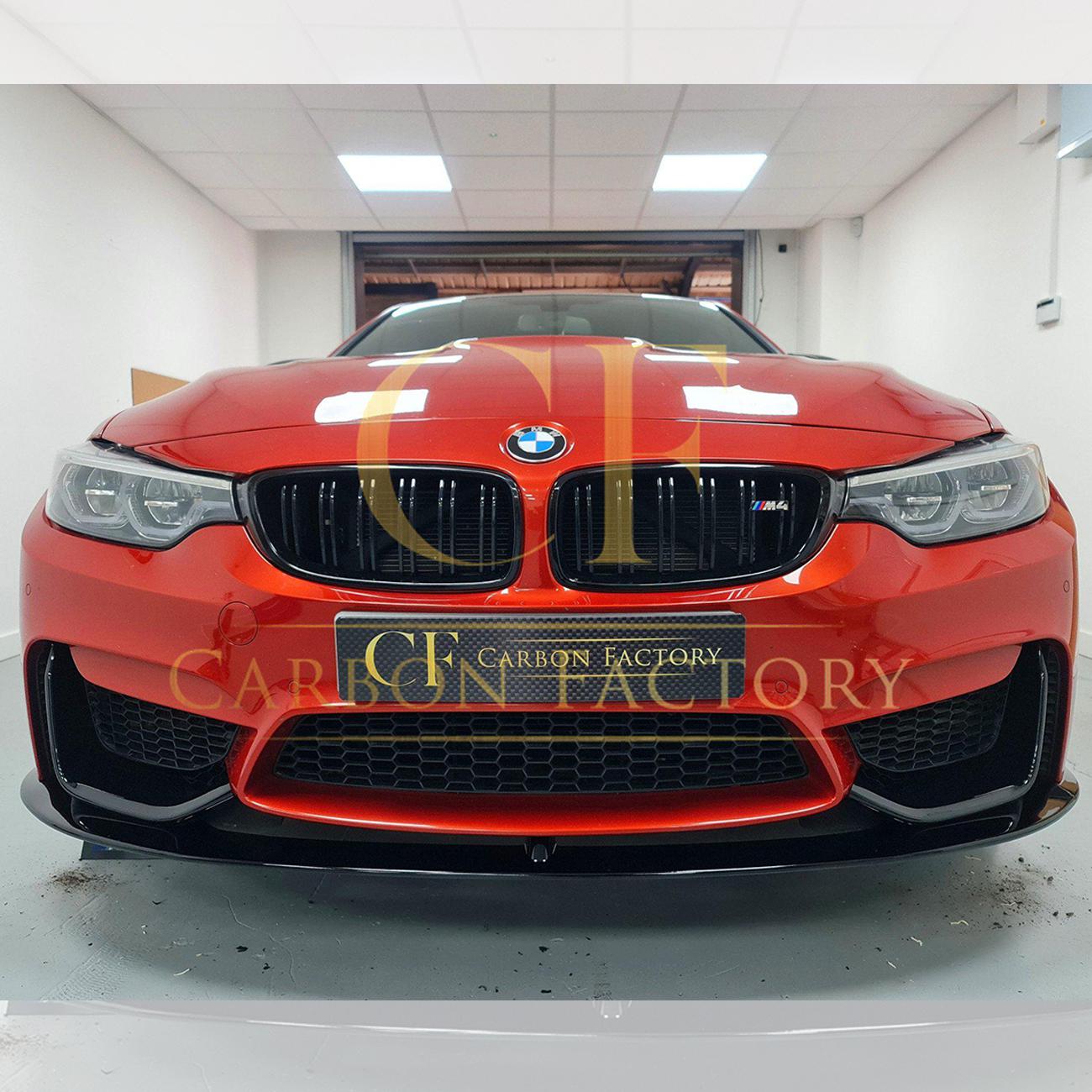 BMW F80 M3 F82 F83 M4 MP Style Gloss Black Front Splitter 14-20 by Carbon Factory-Carbon Factory