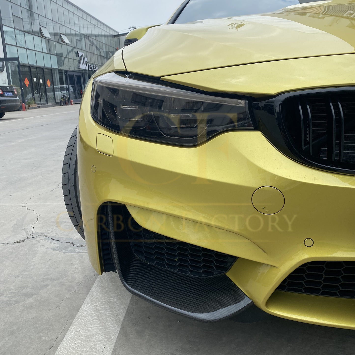 BMW F80 M3 F82 F83 M4 MP Style Pre-Preg Carbon Fibre Front Splitter Covers 14-20 by Carbon Factory-Carbon Factory