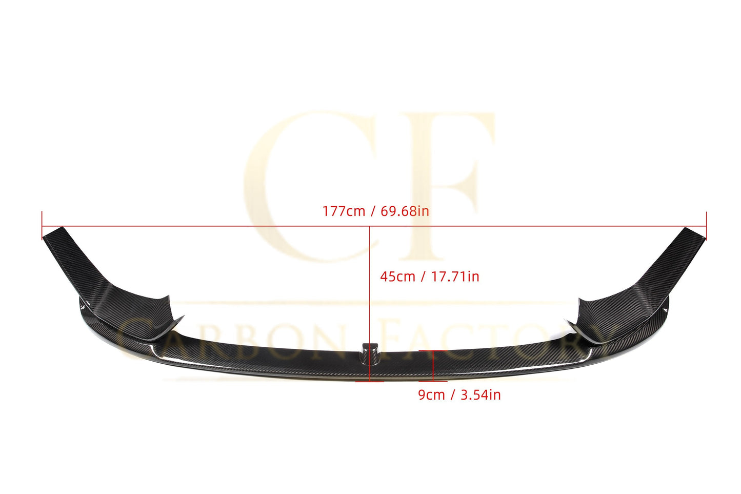 BMW F80 M3 F82 F83 M4 MP Style Pre-preg Carbon Fibre Front Splitter 14-20 (3 Pieces design) by Carbon Factory-Carbon Factory