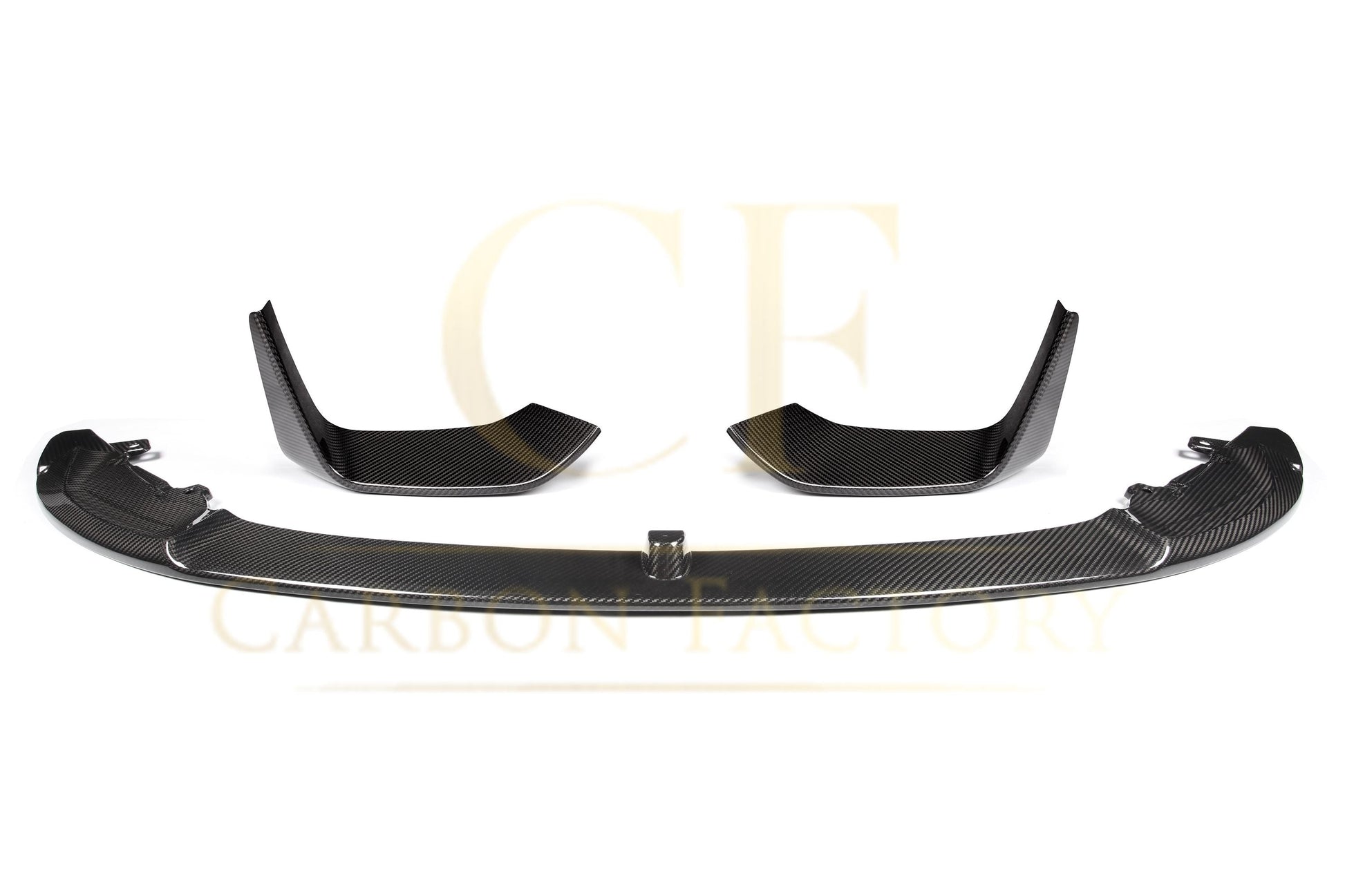 BMW F80 M3 F82 F83 M4 MP Style Pre-preg Carbon Fibre Front Splitter 14-20 (3 Pieces design) by Carbon Factory-Carbon Factory