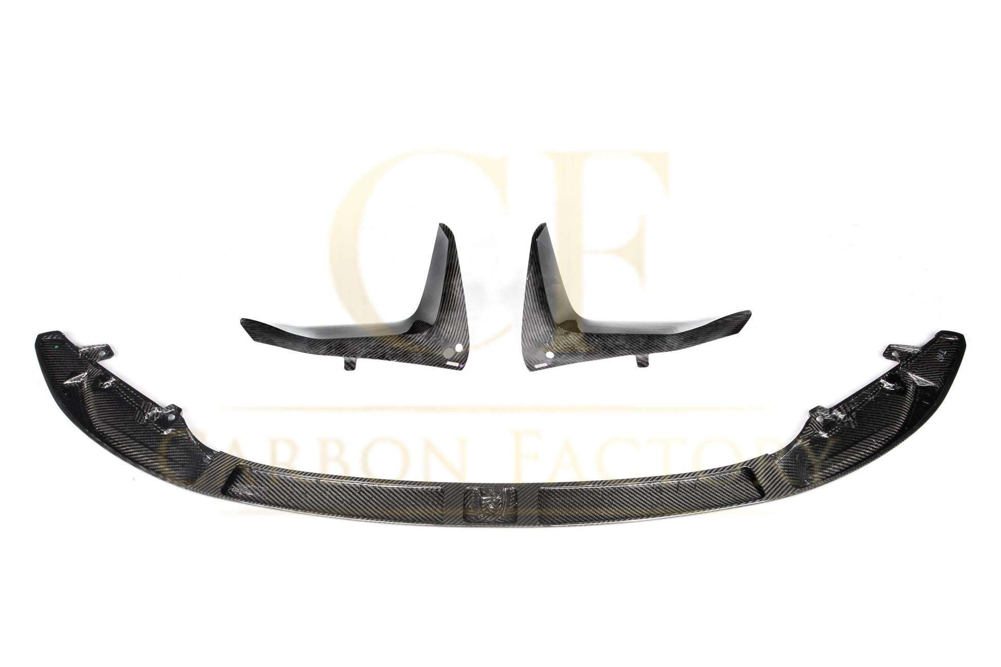 BMW F80 M3 F82 F83 M4 MP Style Pre-preg Carbon Fibre Front Splitter 14-20 (3 Pieces design) by Carbon Factory-Carbon Factory