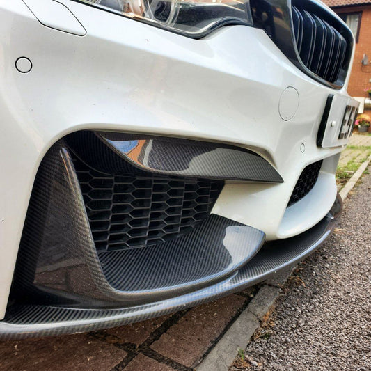 BMW F80 M3 F82 F83 M4 OEM Style Carbon Fibre Front Bumper Trims 14-20 by Carbon Factory-Carbon Factory