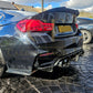 BMW F80 M3 F82 F83 M4 PSM Style Carbon Fibre Diffuser 14-20-Carbon Factory