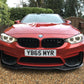 BMW F80 M3 F82 F83 M4 PSM Style Carbon Fibre Front Splitter 14-20-Carbon Factory