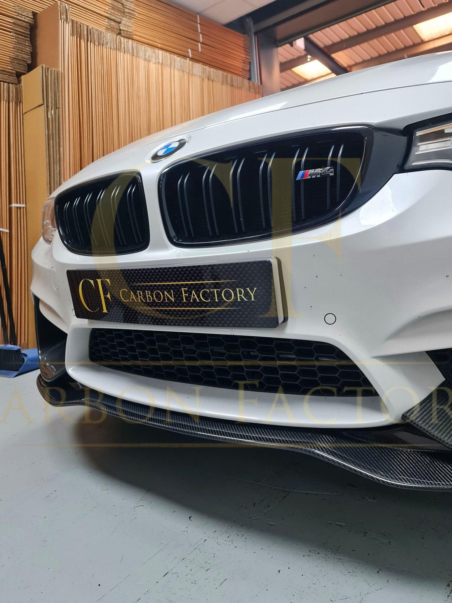 BMW F80 M3 F82 F83 M4 PSM Style Carbon Fibre Front Splitter 14-20 by Carbon Factory-Carbon Factory