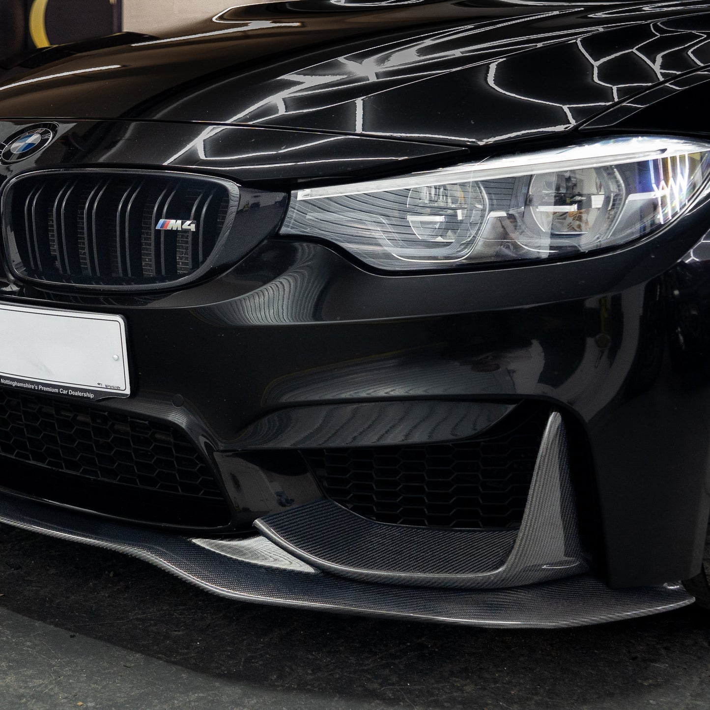 BMW F80 M3 F82 F83 M4 PSM Style Carbon Fibre Front Splitter 14-20-Carbon Factory