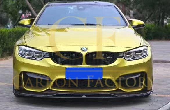 BMW F80 M3 F82 F83 M4 PSM Style Carbon Fibre Front Splitter 2 Pcs 14-20 by Carbon Factory-Carbon Factory