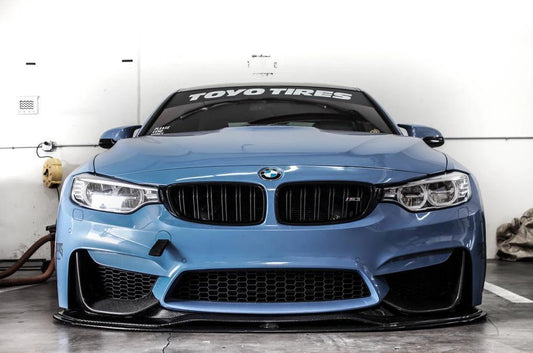 BMW F80 M3 F82 F83 M4 PSM Style Carbon Fibre Front Splitter 2 Pcs 14-20 by Carbon Factory-Carbon Factory