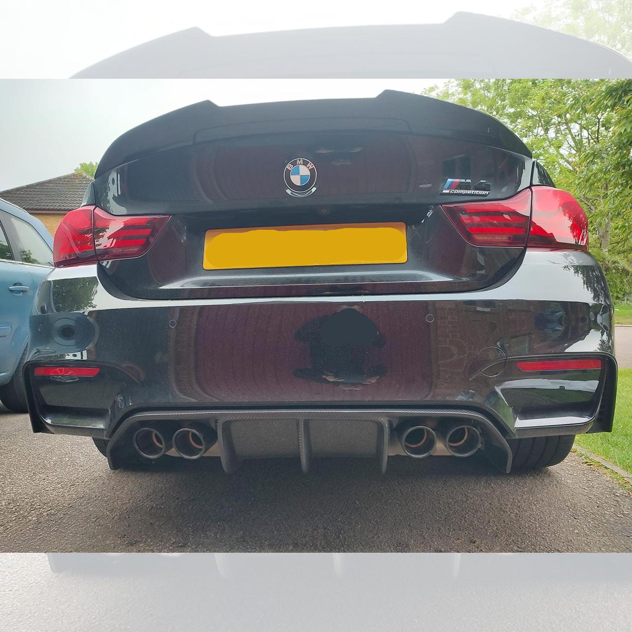 BMW F80 M3 F82 F83 M4 V Style Carbon Fibre Diffuser 14-20 by Carbon Factory-Carbon Factory