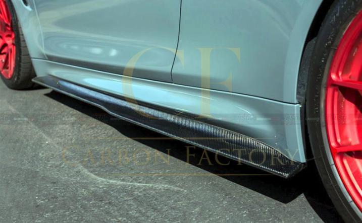 BMW F80 M3 PSM Style Carbon Fibre Side Skirt Extension 14-20 by Carbon Factory-Carbon Factory