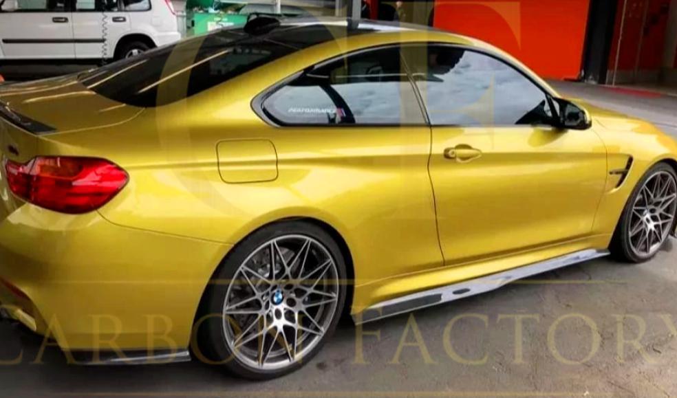 BMW F80 M3 PSM Style Carbon Fibre Side Skirt Extension 14-20 by Carbon Factory-Carbon Factory