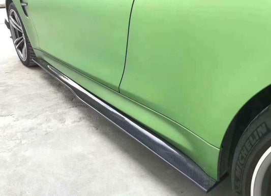 BMW F80 M3 PSM Style Carbon Fibre Side Skirt Extension 14-20 by Carbon Factory-Carbon Factory