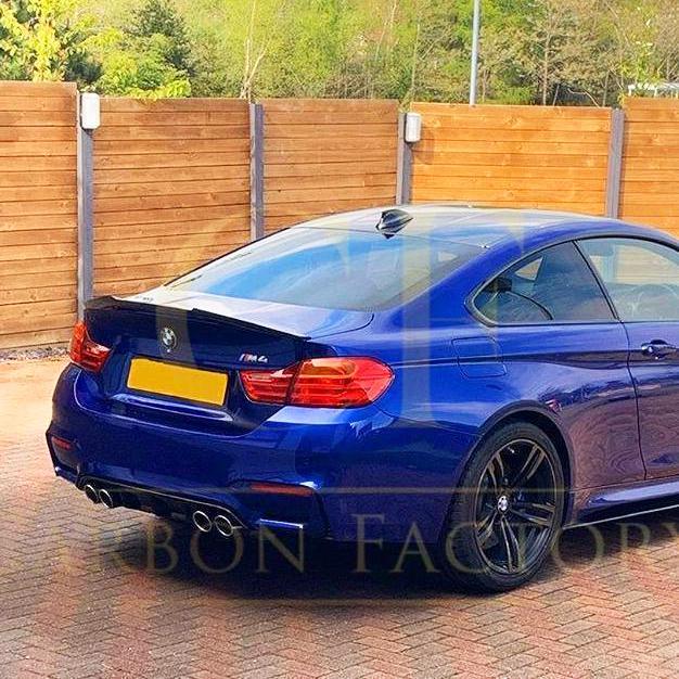 BMW F82 M4 Coupe V Style Pre-preg Carbon Fibre Boot Spoiler 14-20 by Carbon Factory-Carbon Factory