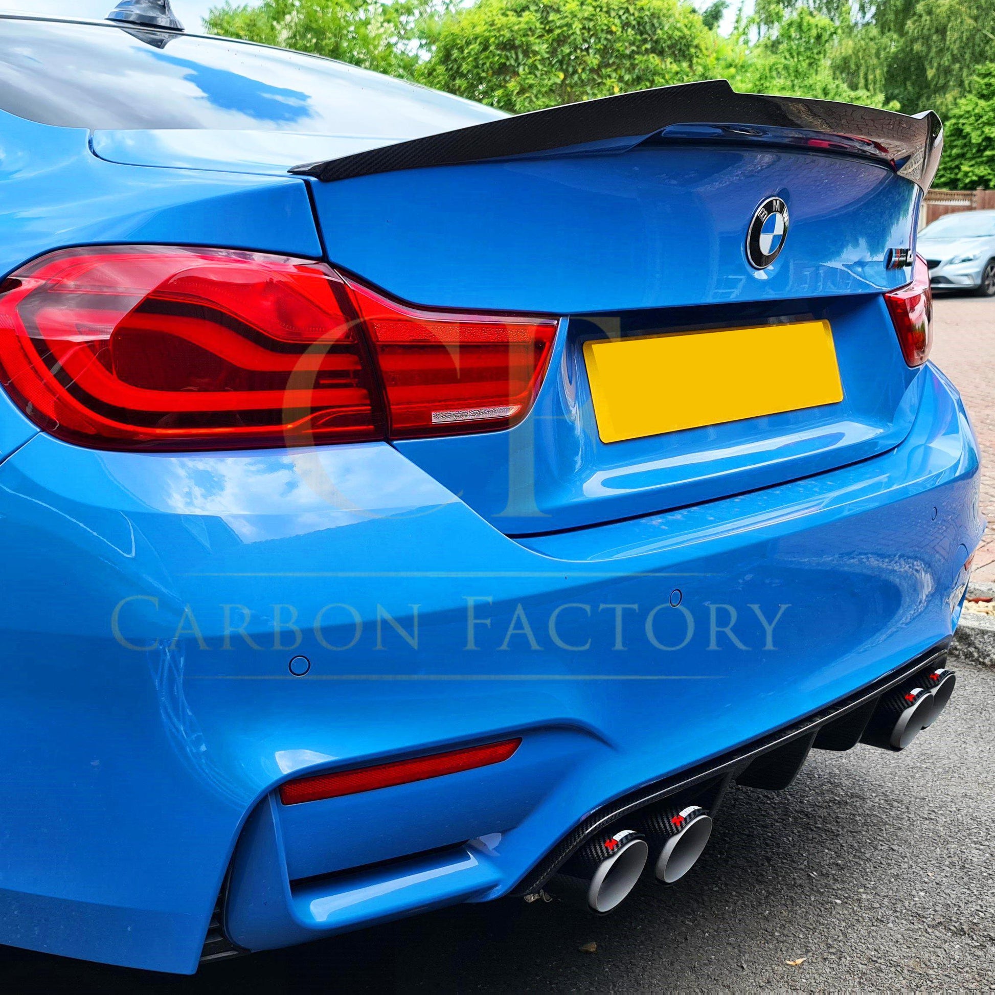 BMW F82 M4 Coupe V Style Pre-preg Carbon Fibre Boot Spoiler 14-20 by Carbon Factory-Carbon Factory