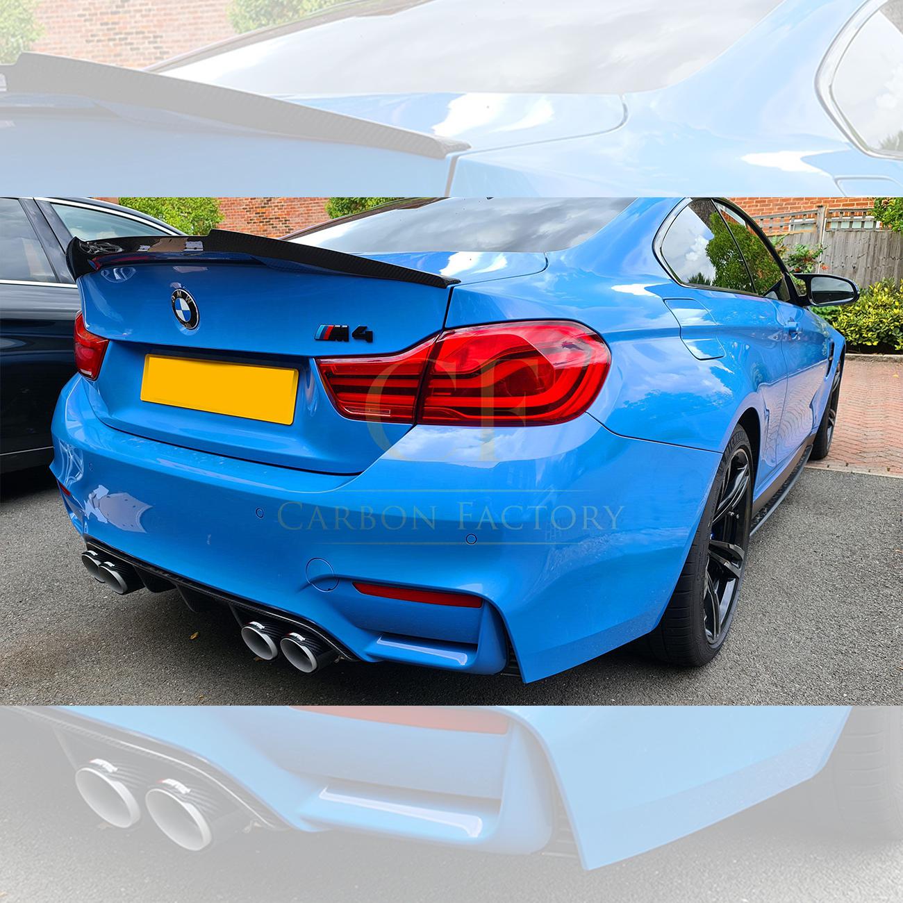 BMW F82 M4 Coupe V Style Pre-preg Carbon Fibre Boot Spoiler 14-20 by Carbon Factory-Carbon Factory