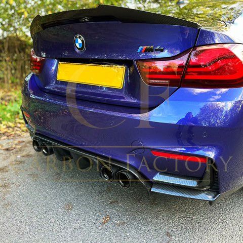 BMW F82 M4 Coupe V Style Pre-preg Carbon Fibre Boot Spoiler 14-20 by Carbon Factory-Carbon Factory