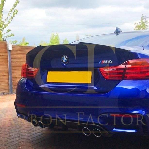 BMW F82 M4 Coupe V Style Pre-preg Carbon Fibre Boot Spoiler 14-20 by Carbon Factory-Carbon Factory