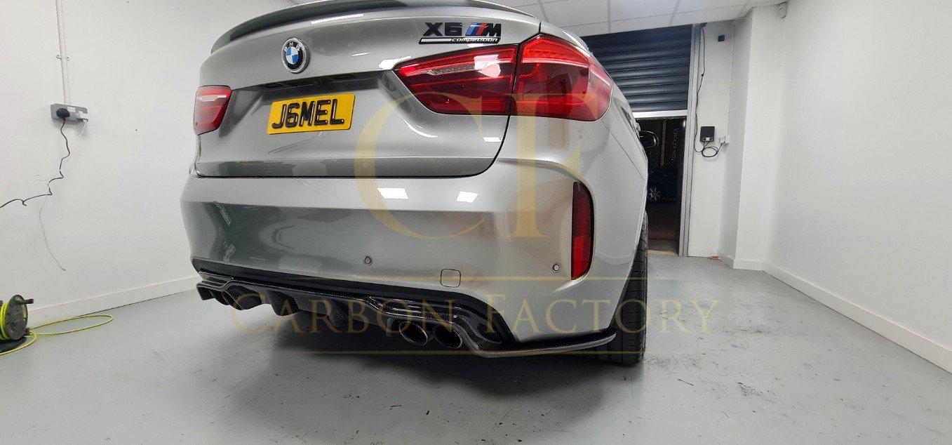 BMW F85 X5M F86 X6M 3D Style Carbon Fibre Rear Diffuser 16-Present by Carbon Factory-Carbon Factory