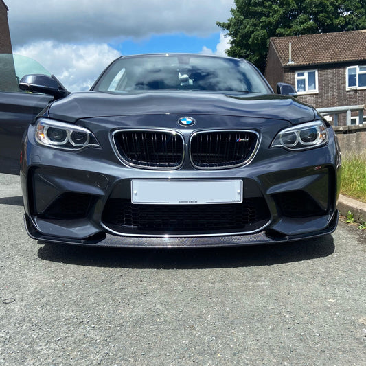 BMW F87 M2 Carbon Fibre Front Splitter CS Style 16-18-Carbon Factory