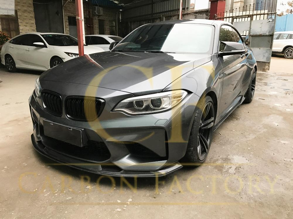 BMW F87 M2 Carbon Fibre Front Splitter GTS Style 16-18-Carbon Factory