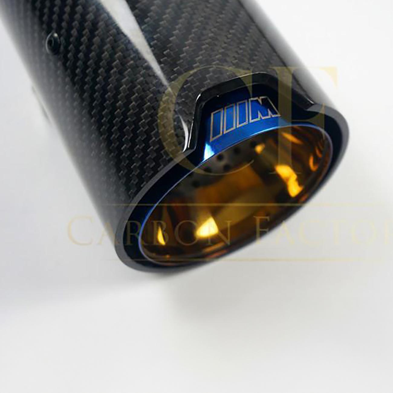 BMW F90 M5 F06 F12 F13 M6 Carbon Fibre Exhaust tips (set of 4)-Carbon Factory
