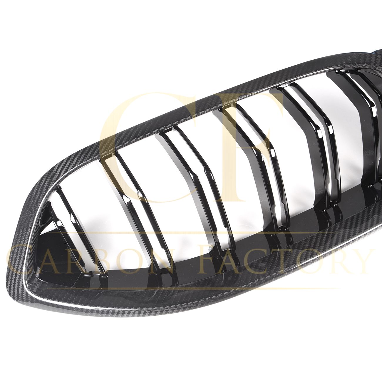 BMW F91 F92 F93 M8 Double Slat Pre-preg Carbon Fibre Front Grille 20-Present-Carbon Factory