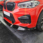BMW F97 X3M F98 X4M 3D Style Gloss Black Front Splitter 18-21-Carbon Factory