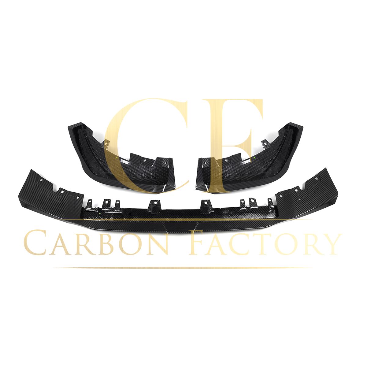 BMW F97 X3M F98 X4M LCI SQ Style Pre-Preg Carbon Fibre Front Splitter 22-24 by Carbon Factory-Carbon Factory