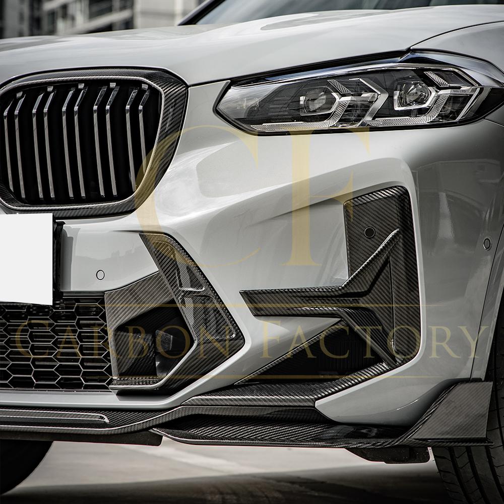 BMW F97 X3M F98 X4M LCI SQ Style Pre-Preg Carbon Fibre Front Splitter 22-24 by Carbon Factory-Carbon Factory