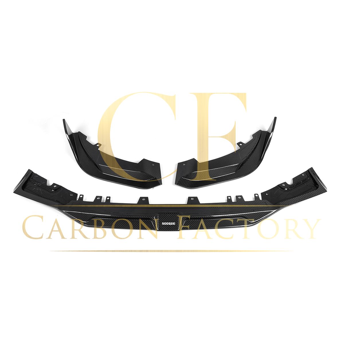 BMW F97 X3M F98 X4M LCI SQ Style Pre-Preg Carbon Fibre Front Splitter 22-24 by Carbon Factory-Carbon Factory